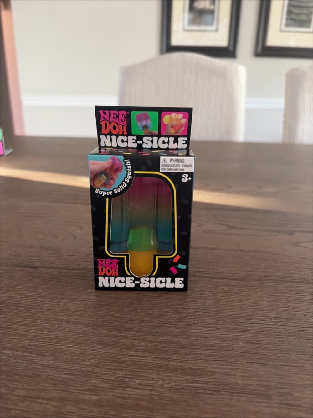 Nee Doh Ice Cream Nice-Sicle Squeezable Stress Reliever Sensory Toy Rainbow